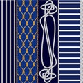 Set of nautical patterns.